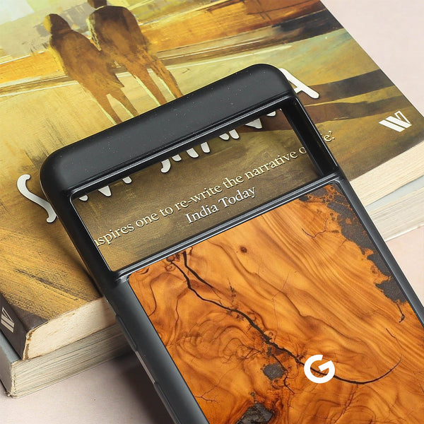 Lava Oak metal back case for Google Pixel 7a