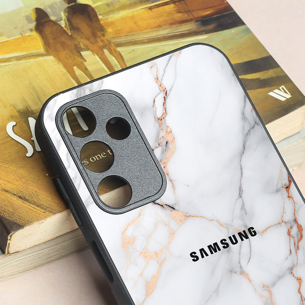 Copper Luxe Marble metal back case for Samsung A15