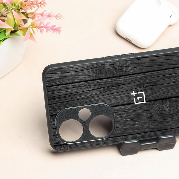 Dark Wood metal back case for Oneplus Nord CE 3 Lite