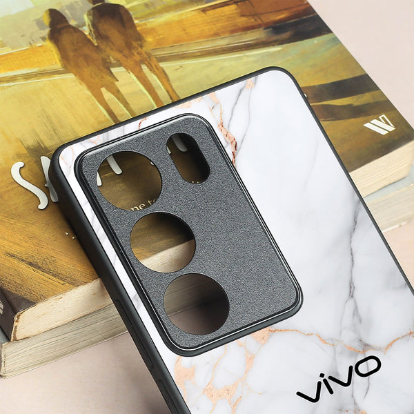 Copper Luxe Marble metal back case for Vivo V29