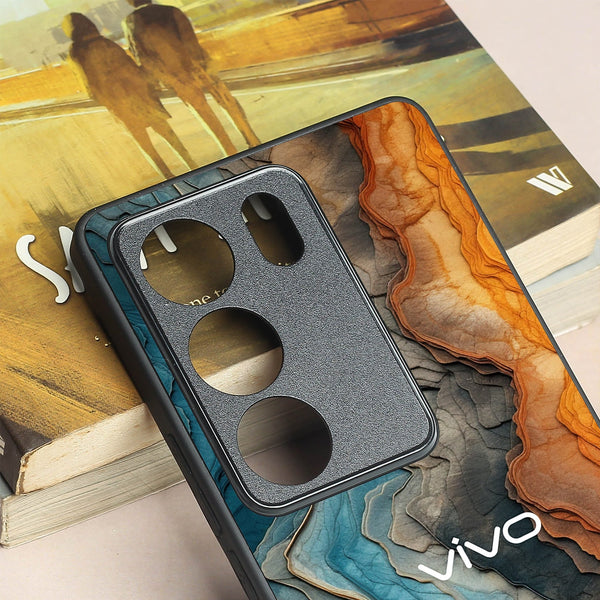 Layered Marble metal back case for Vivo V29
