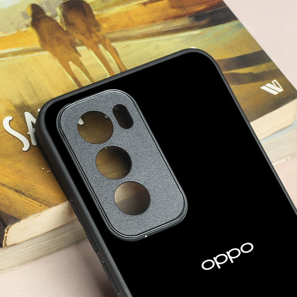 Black metal back case for Oppo Reno 12