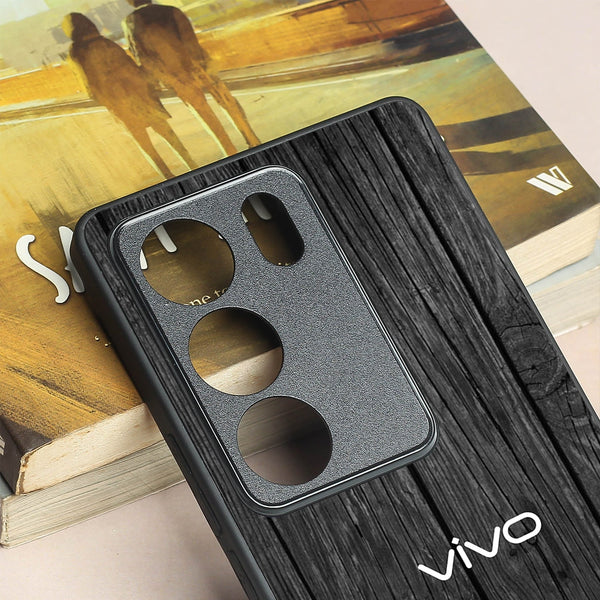 Dark Wood metal back case for Vivo V29