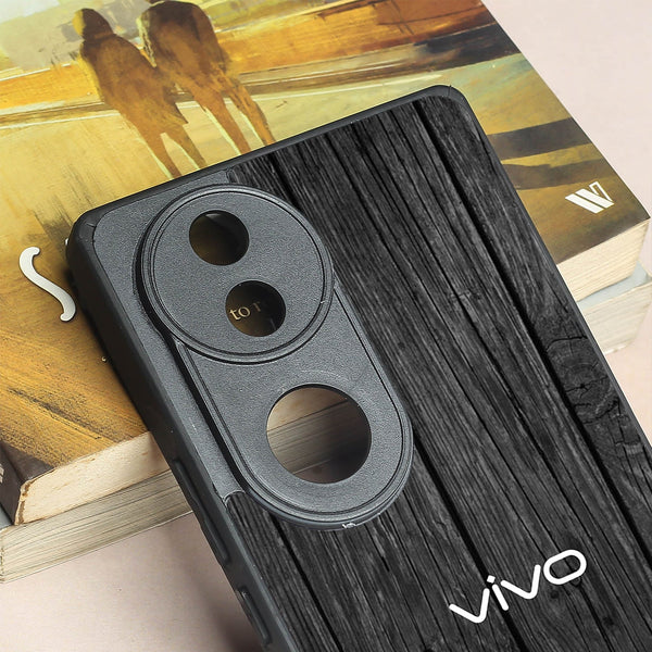 Dark Wood metal back case for Vivo V50