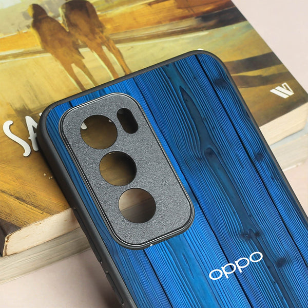 Indigo Planks metal back case for Oppo Reno 12