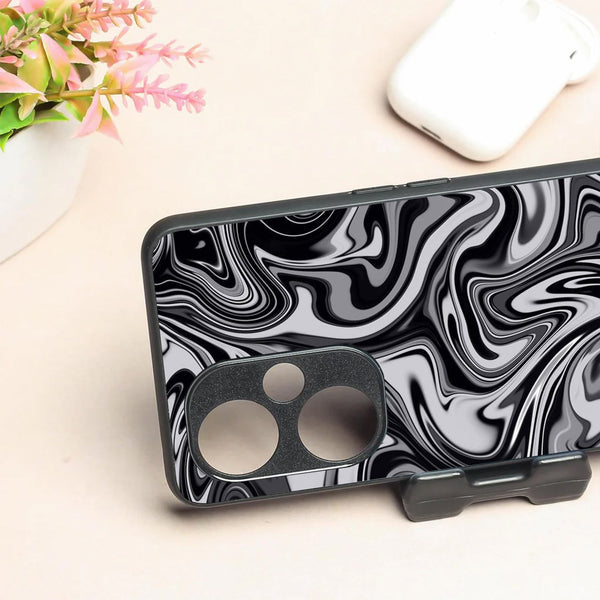 Blackout Marble metal back case for Oneplus Nord CE 3 Lite