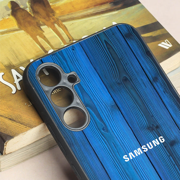 Indigo Planks metal back case for Samsung A34