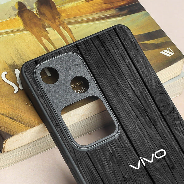 Dark Wood metal back case for Vivo V30