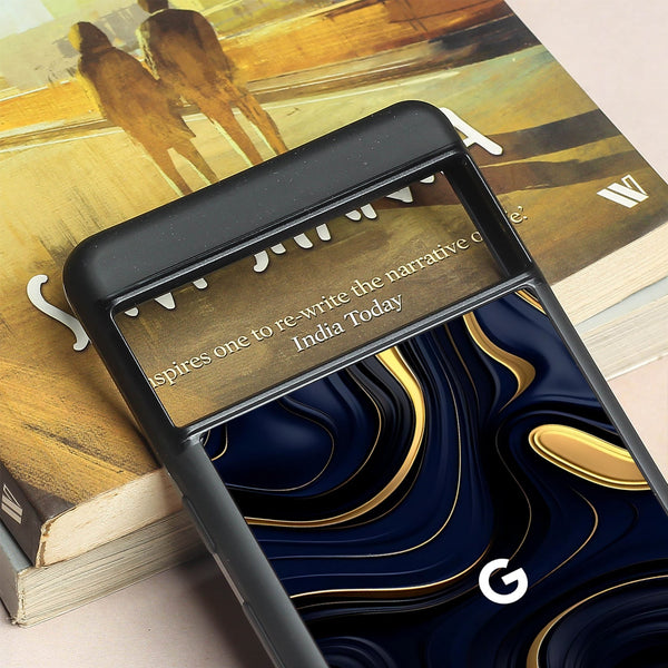 Noir Gold metal back case for Google Pixel 7a