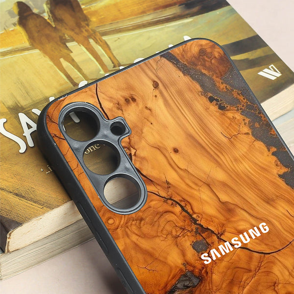 Lava Oak metal back case for Samsung A34