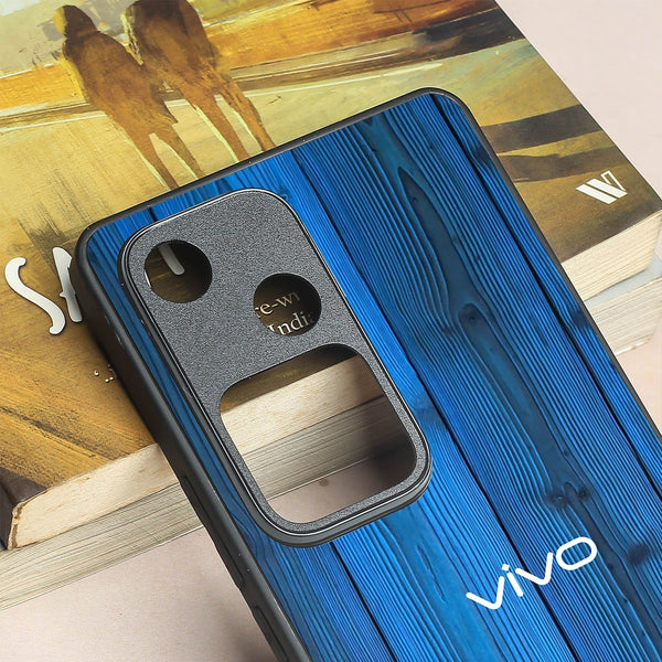Indigo Planks metal back case for Vivo V30