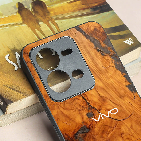 Lava Oak metal back case for Vivo V25