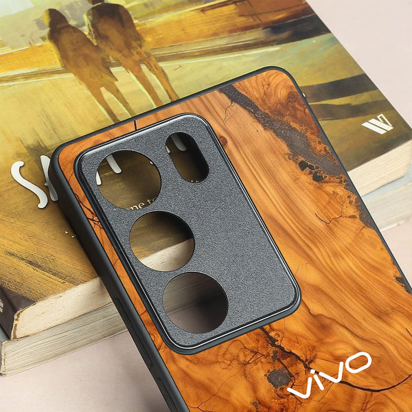Lava Oak metal back case for Vivo V29