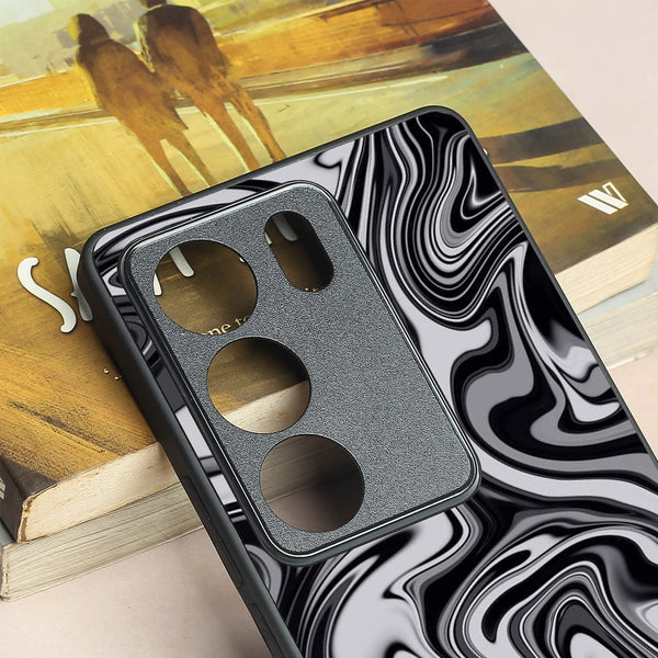Blackout Marble metal back case for Vivo V29