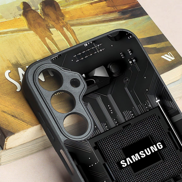 Microchip metal back case for Samsung A16