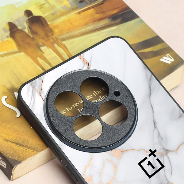 Copper Luxe Marble metal back case for Oneplus 13R