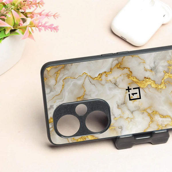 Gold Vein Glory metal back case for Oneplus Nord CE 3 Lite