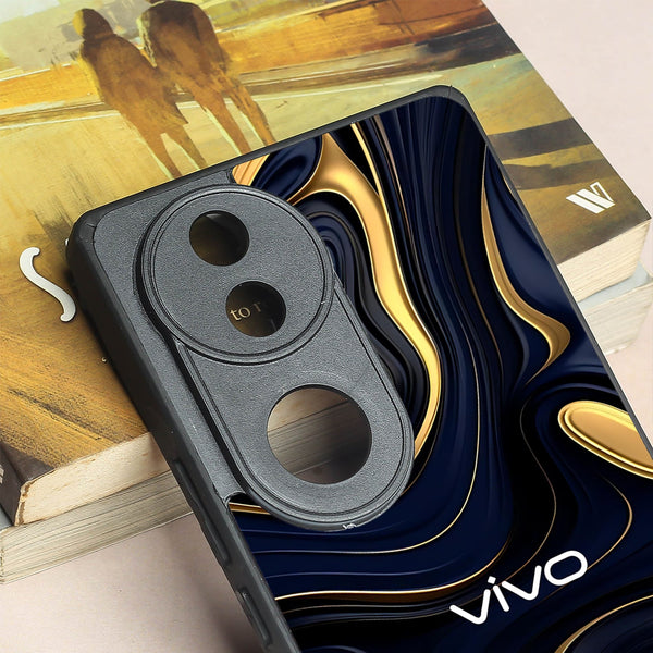 Noir Gold metal back case for Vivo V50
