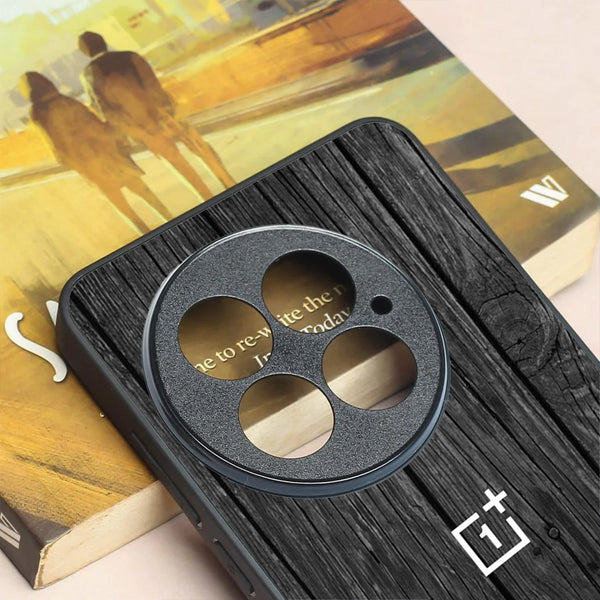 Dark Wood metal back case for Oneplus 13R