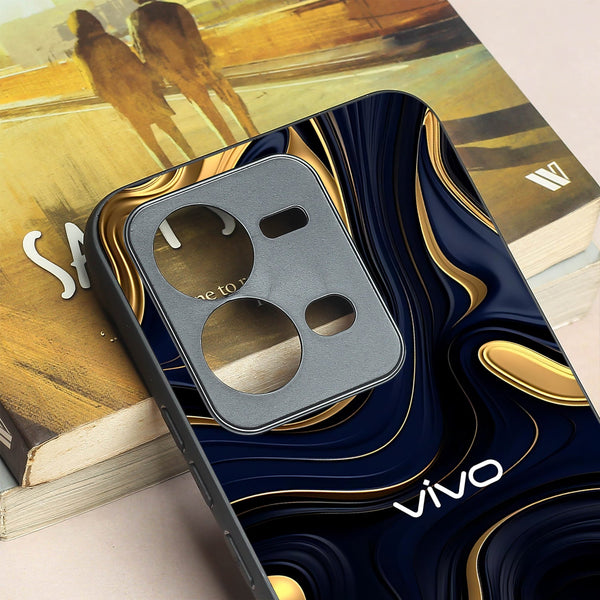 Noir Gold metal back case for Vivo V25