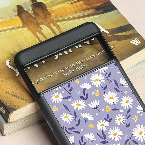 Lavender Daisies metal back case for Google Pixel 7a