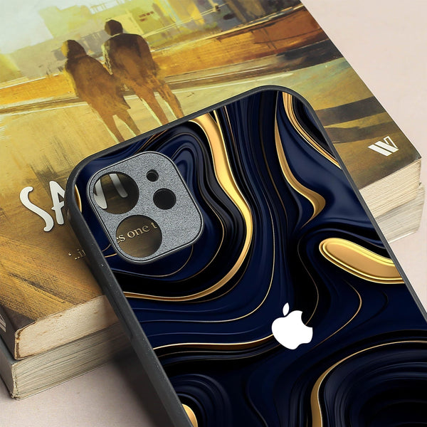 Noir Gold metal back case for Apple Iphone 12