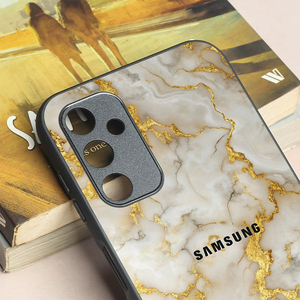 Gold Vein Glory metal back case for Samsung A14