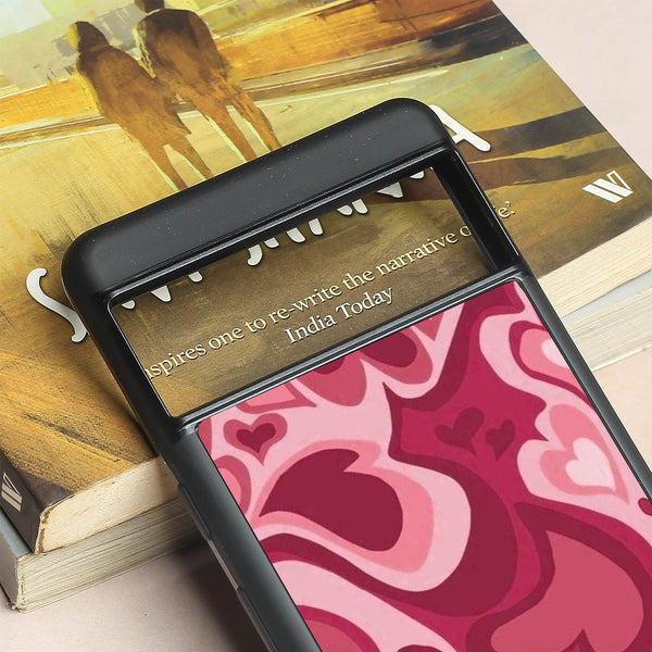 Valentine Wave Marble metal back case for Google Pixel 7a