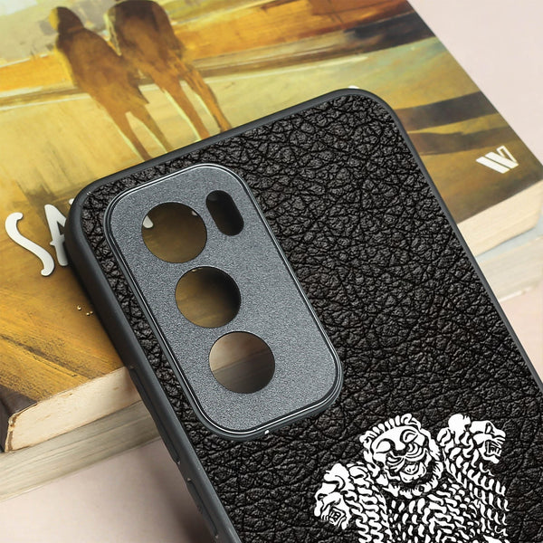 Black Satyamev Jayate metal back case for Oppo Reno 12