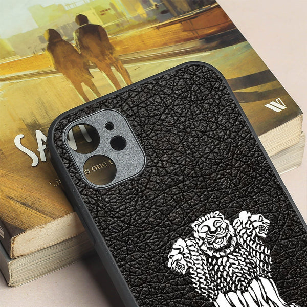 Black Satyamev Jayate metal back case for Apple Iphone 12