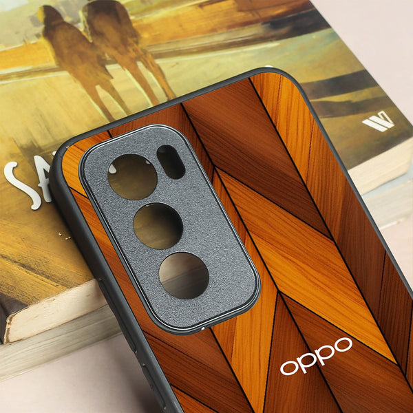 V-Wood Luxe metal back case for Oppo Reno 12