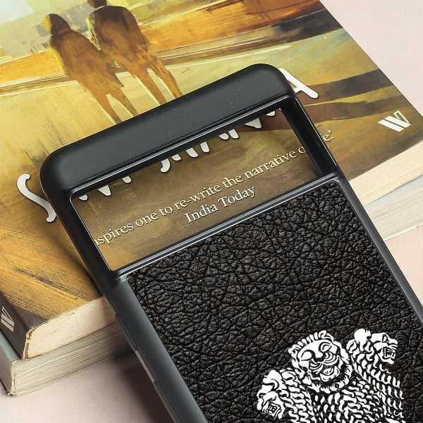 Black Satyamev Jayate metal back case for Google Pixel 7a