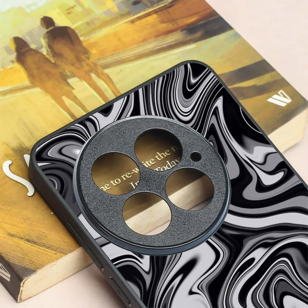 Blackout Marble metal back case for Oneplus 13R