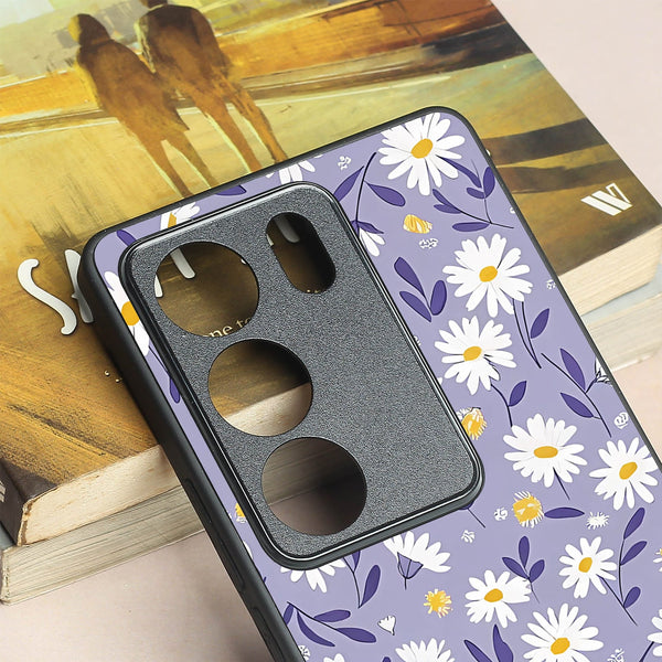 Lavender Daisies metal back case for Vivo V29