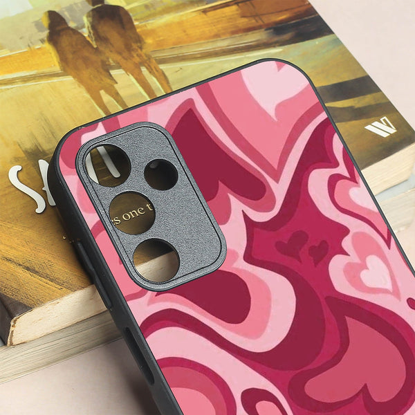 Valentine Wave Marble metal back case for Samsung A15