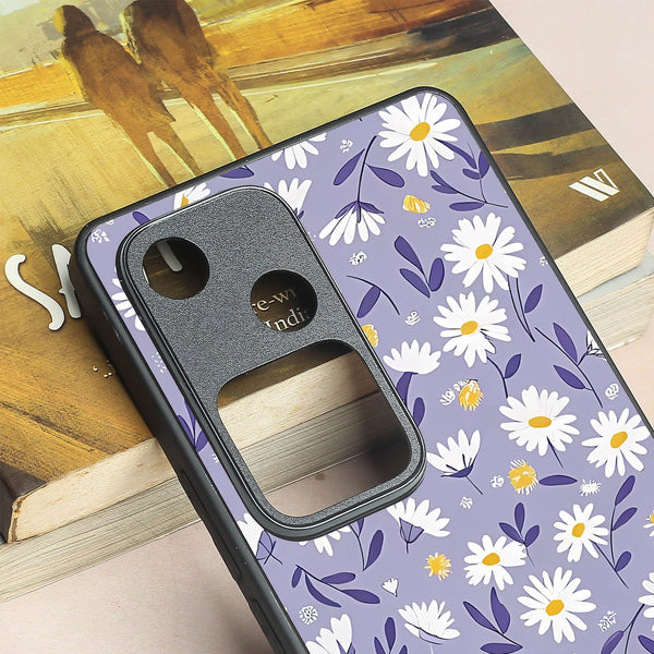 Lavender Daisies metal back case for Vivo V30