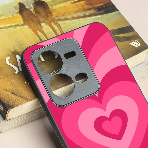 Retro Love metal back case for Vivo V25