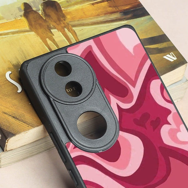 Valentine Wave Marble metal back case for Vivo V50