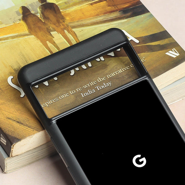 Black metal back case for Google Pixel 7a