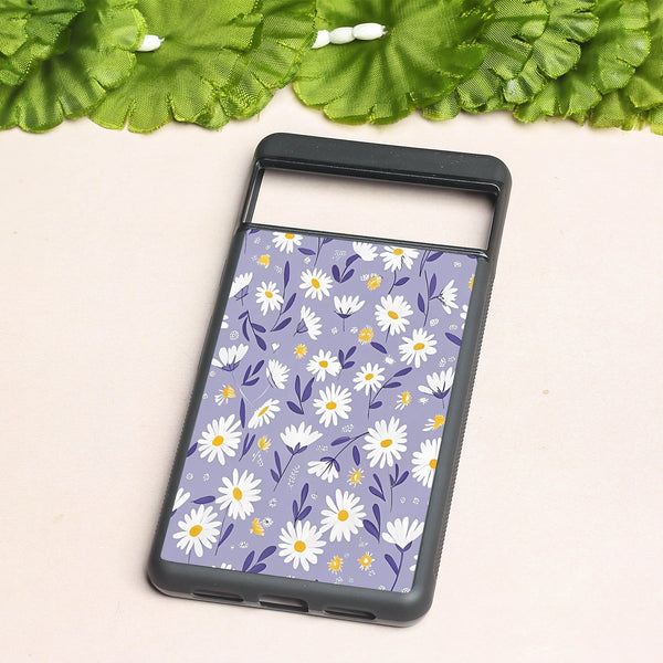 Lavender Daisies metal back case for Google Pixel 7a