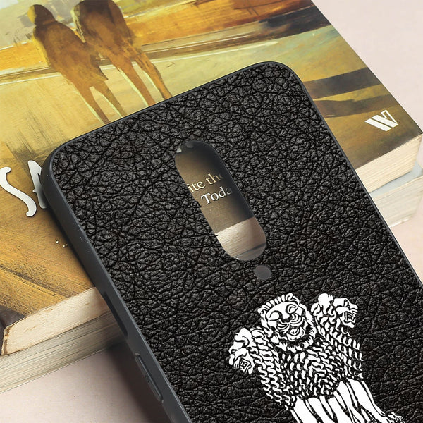 Black Satyamev Jayate metal back case for Oneplus 7 Pro