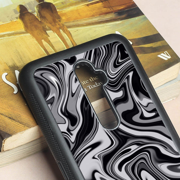 Blackout Marble metal back case for Oppo Reno2 Z