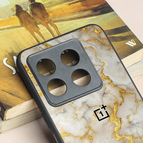 Gold Vein Glory metal back case for Oneplus 10T