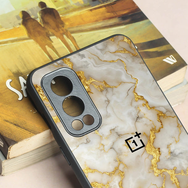 Gold Vein Glory metal back case for Oneplus Nord 2