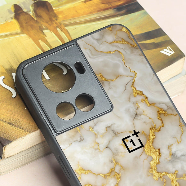 Gold Vein Glory metal back case for Oneplus 10R
