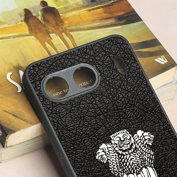 Black Satyamev Jayate metal back case for Oneplus Nord 4