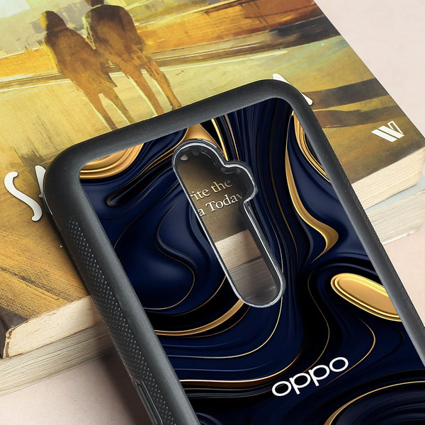 Noir Gold metal back case for Oppo Reno2 F