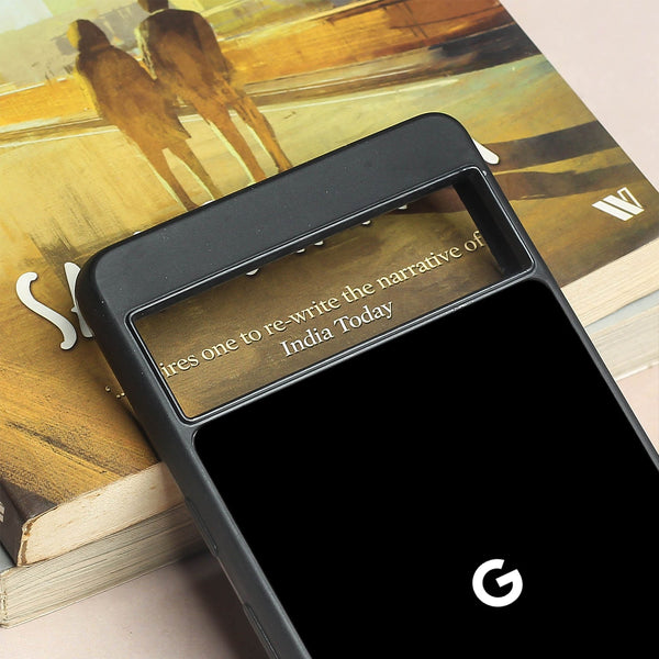 Black metal back case for Google Pixel 7