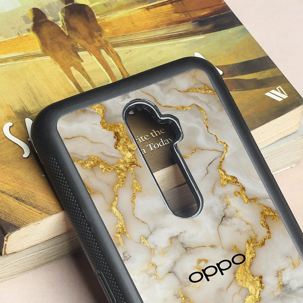 Gold Vein Glory metal back case for Oppo Reno2 Z