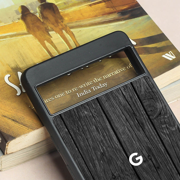 Dark Wood metal back case for Google Pixel 7